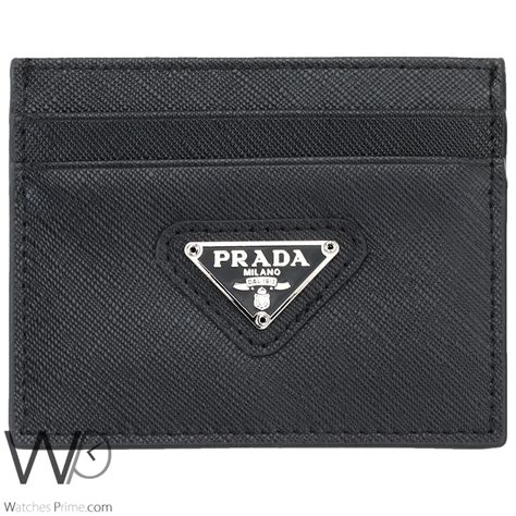 prada business card holder wallet|Prada card holders men's.